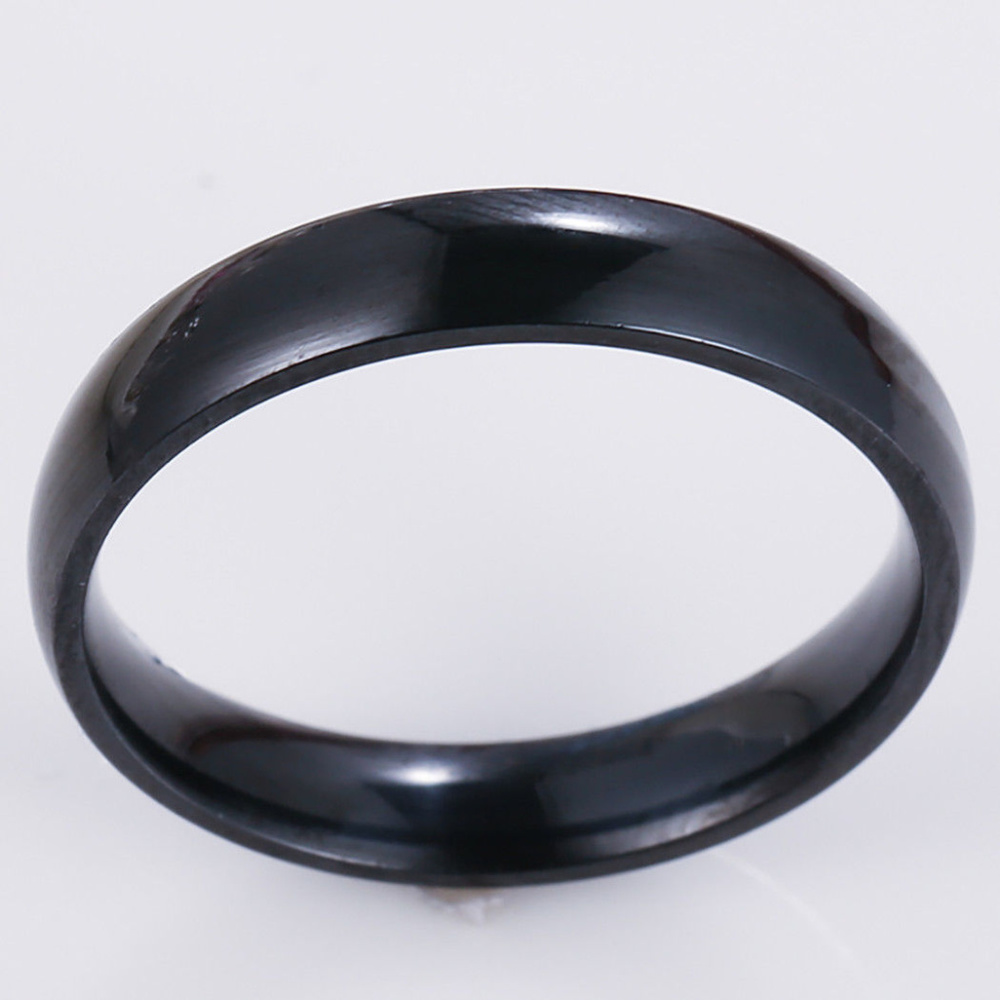 woman's thin band -4mm wide  sz 10 NWOT Black  ...  BR-1